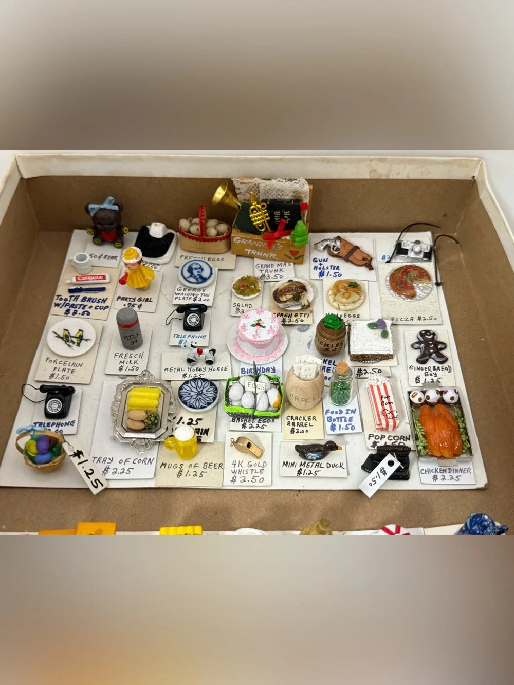 Vintage miniatures, dollhouse lot, all included!